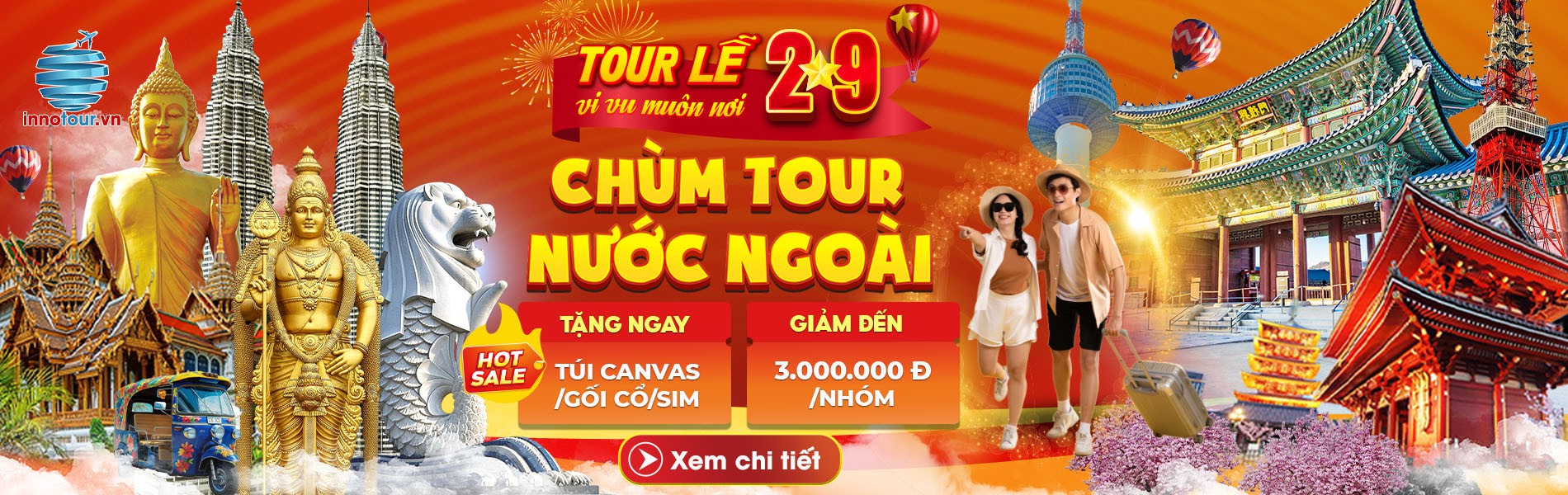 Tour out lễ 2-9
