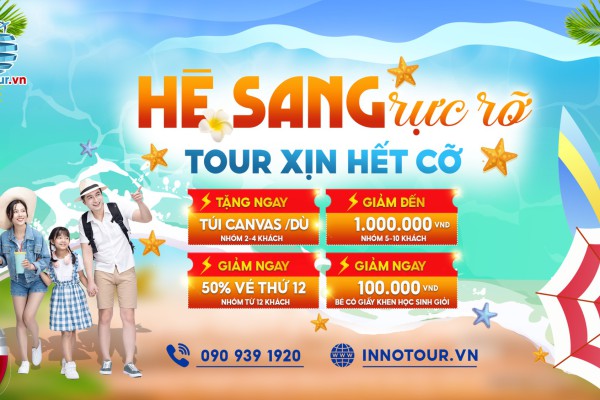 Lịch khởi hành chùm tour mùa hè nội địa 2026 