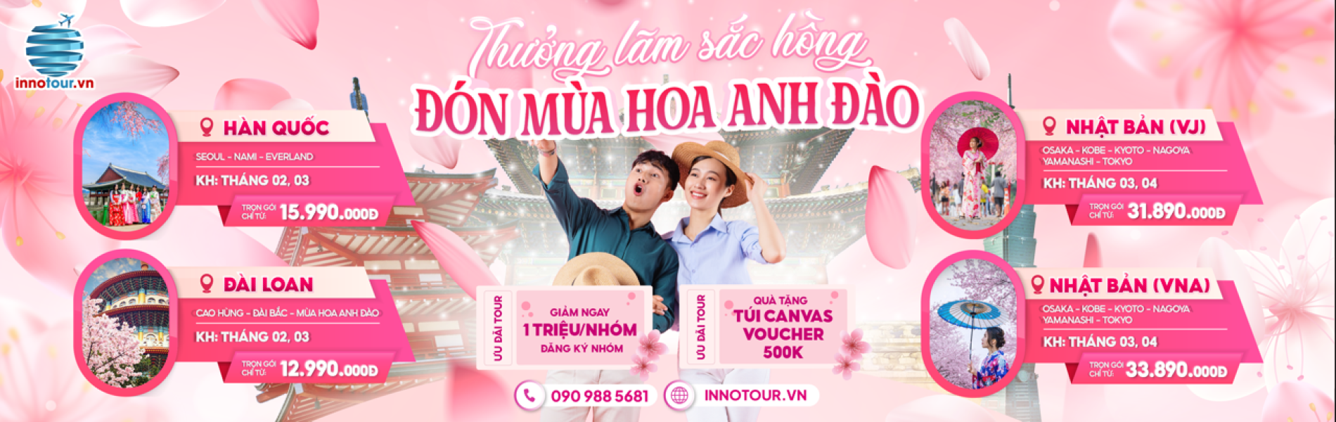 Chùm Tour Hoa Anh Đào 