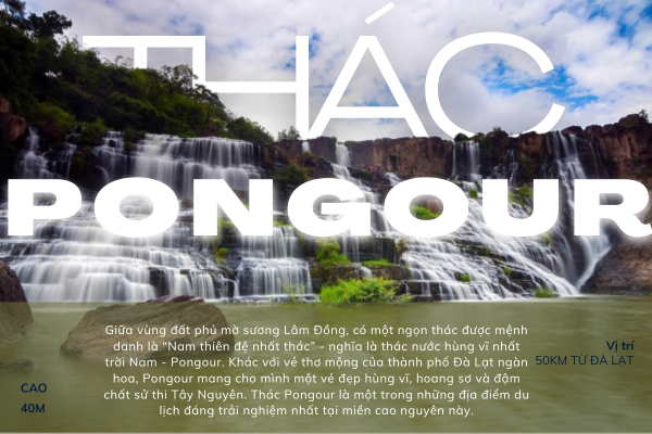 Check-in thác Pongour - Thác nước 7 tầng đẹp nhất Lâm Đồng 