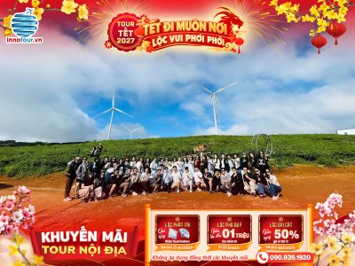 Tour Tết 2027: Tour Đà Lạt 3N2Đ - Trạm Ký Ức - Chuyện Của Mơ - Lạc Hư Cổ Trấn - Miền Du Mục - Thiền Trang Trúc Lâm Đông Tuệ