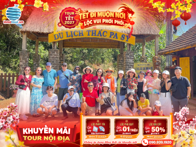 Tour Tết 2027: Tour Măng Đen - Buôn Ma Thuột 3N3Đ - Chùa Minh Thành - Đức Mẹ Măng Đen - Thác Pa Sỹ 