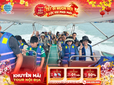 Tour Tết 2027: Tour Nha Trang 3N3Đ - Khám Phá 3 Đảo - Caraworld Cam Ranh - Vinpearl Harbour - Tata Show - Xông hơi Aquafield Vinpearl Nha Trang