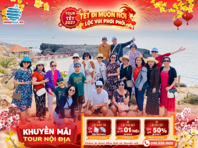 Tour Tết 2027: Tour Ninh Chữ 3N2Đ - Buffet Hải Sản - Queen Farm - Vịnh Vĩnh Hy - Trùng Sơn Cổ Tự - KDL Tanyoli - Bảo tàng Ninh Thuận