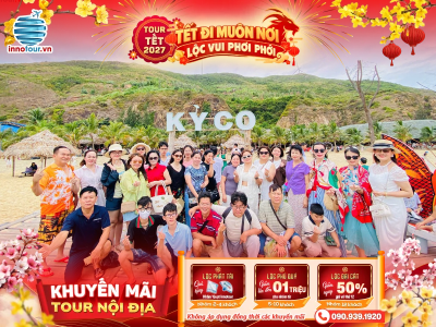 Tour Tết 2027: Tour Quy Nhơn - Phú Yên - Kỳ Co - Eo Gió - Hòn Khô - Mũi Điện 3N3Đ
