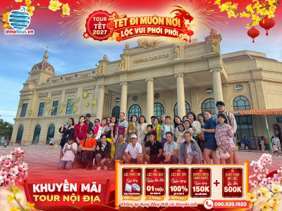 Tour Tết 2027: Tour Nha Trang 3N3Đ - VinWonder - 3 Đảo - Suối Khoáng Nóng I-Resort - Buffet Đồng Quê Xưa