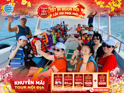 Tour Tết 2027: Tour Ninh Chữ 3N2Đ - Buffet Hải Sản - Queen Farm - Vịnh Vĩnh Hy - Trùng Sơn Cổ Tự - KDL Tanyoli - Bảo tàng Ninh Thuận