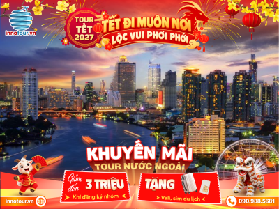 Tour Bangkok - Pattaya 5N4D - Buffet Du thuyền - Trải nghiệm Massage Thái - Light Art Museum & Balloon Garden