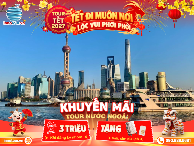 Tour Bắc Kinh - Thượng Hải - Hàng Châu - Ô Trấn - 7N6D -  Bến Thượng Hải - Phố Nam Kinh
