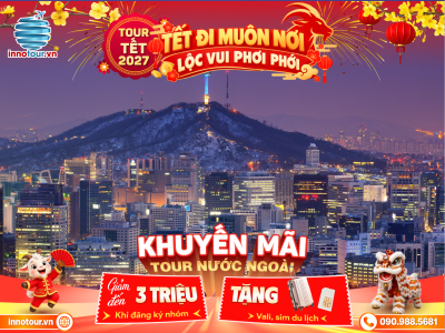 Tour Seoul - Trượt tuyết - Lotte World 5N5D - Đảo Nami 