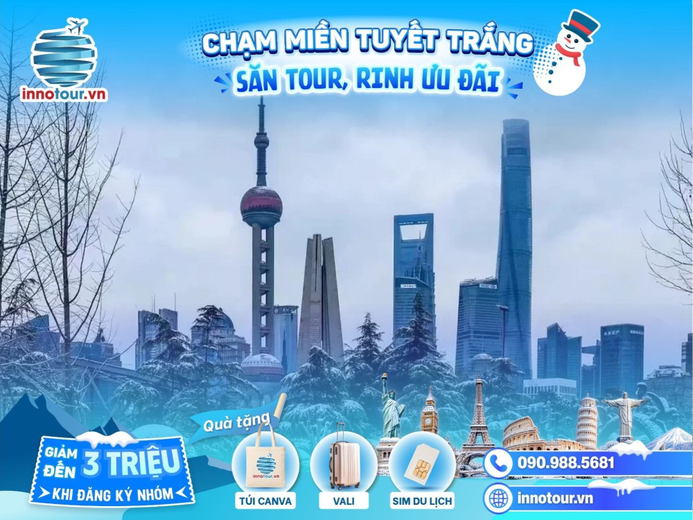 Tour Thượng Hải - Tô Châu - Ô Trấn - Hàng Châu 5N5Đ
