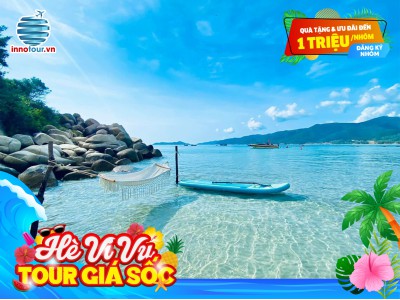 Tour Bình Hưng 2 ngày 2 đêm - Vịnh Vĩnh Hy - Vịnh Đá Vách - Bãi Cây Me - BBQ Hải Sản - Vườn Nho