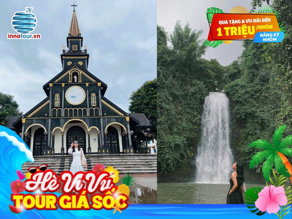 Tour Tây Nguyên 3N3Đ - Măng Đen - Gia Lai - Buôn Ma Thuột - Chùa Minh Thành - Đức Mẹ Măng Đen