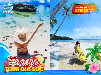 Tour Phú Quốc 3 ngày 2 đêm - Câu cá - Lặn ngắm san hô - Grand World - Bãi Sao - Dinh Cậu - Chùa Hộ Quốc