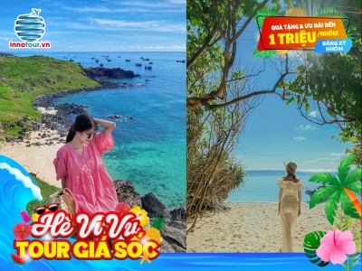 Tour Phú Quý 3 ngày 2 đêm - Hòn Tranh - Bãi Nhỏ - Gành Hang - Dốc Phượt - Chùa Linh Sơn 