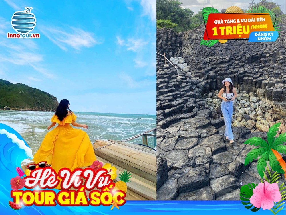 Tour Quy Nhơn - Phú Yên 3N3Đ - KDL Hòn Khô - Kỳ Co - Eo Gió - Mũi Điện - Nhà Thờ Mằng Lăng - Bữa Tiệc Hải Sản Hòn Khô & Kỳ Co