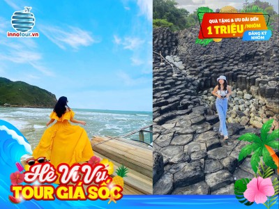 Tour Quy Nhơn - Phú Yên 3N3Đ - KDL Hòn Khô - Kỳ Co - Eo Gió - Mũi Điện - Nhà Thờ Mằng Lăng - Bữa Tiệc Hải Sản Hòn Khô & Kỳ Co