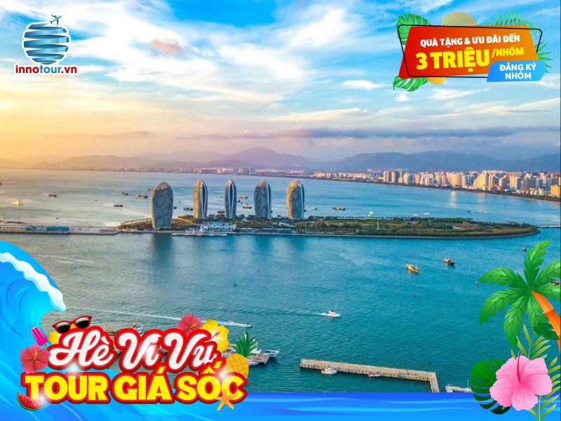 Tour Đảo Hải Nam 5N4Đ - Tam Á - Nam Sơn - Vịnh Hải Đường - Hải Hoa Đảo - Núi Phượng Hoàng