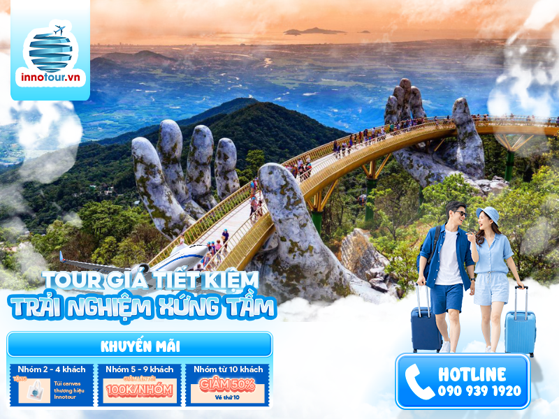 Tour Đà Nẵng - Hội An - Bà Nà Hills 3N2Đ - Rừng Dừa Bảy Mẫu - Biển Mỹ Khê