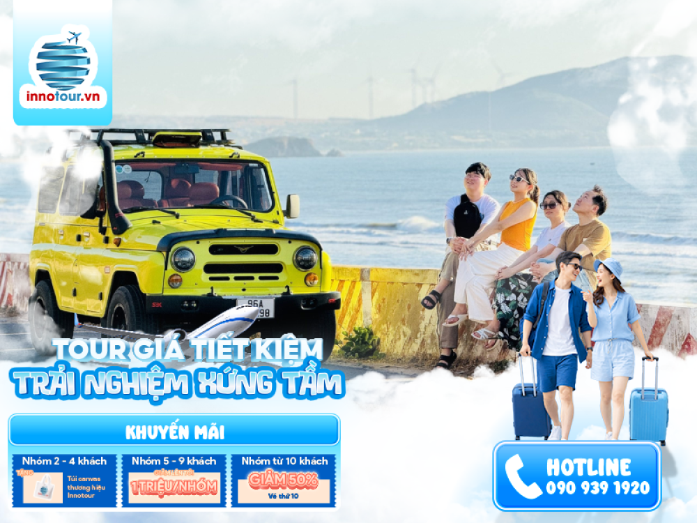 Tour Phan Thiết 3 ngày 2 đêm | NovaWorld - Công viên nước - Buffet hải sản - Trải nghiệm xe Jeep 7 điểm - Mango Beach - Bàu Trắng