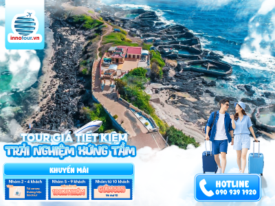 Tour Phú Quý 3 ngày 2 đêm - Hòn Tranh - Bãi Nhỏ - Gành Hang - Chùa Linh Sơn 