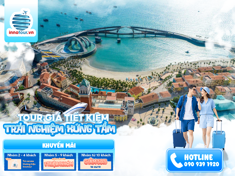 Tour Phú Quốc 3N3Đ - Vin Wonder - Chùa Hộ Quốc - Nhà Tù Phú Quốc - Buffet Hải Sản  - Bún Quậy