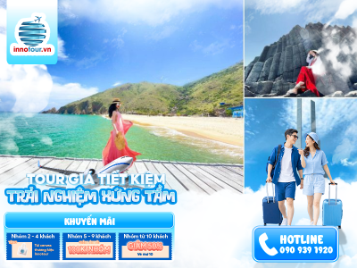 Tour Quy Nhơn - Phú Yên 3N3Đ - KDL Hòn Khô - Kỳ Co - Eo Gió - Mũi Điện - Nhà Thờ Mằng Lăng - Bữa Tiệc Hải Sản Hòn Khô & Kỳ Co