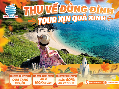 Tour Phú Quý 3N2Đ - Hòn Tranh - Bãi Nhỏ - Gành Hang - Chùa Linh Sơn - Dốc Phượt 