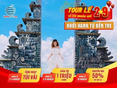 Tour Lễ 2/9: Tour Đà Lạt 3 ngày 3 đêm: The Bali Hill - Cloud View - Puppy Farm | Khởi hành từ Bến Tre