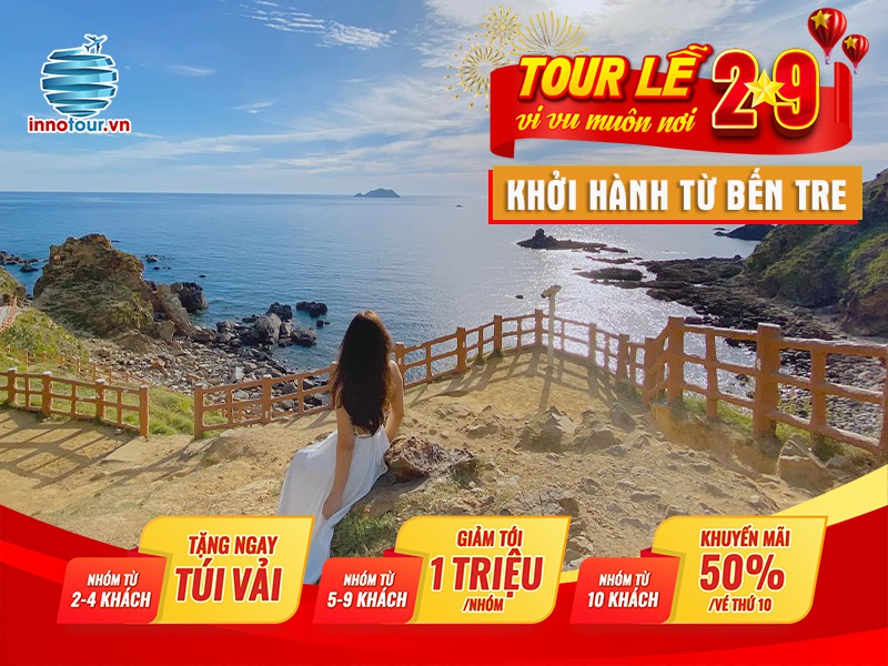 Tour Lễ 2/9: Tour Quy Nhơn 3 ngày 3 đêm - Khám phá cánh đồng dưới lòng đại dương | Khởi hành từ Bến Tre