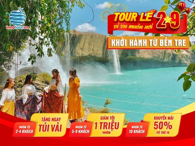 Tour Lễ 2/9: Tour Tây Nguyên 3N3Đ - Măng Đen - Buôn Mê | Khởi hành từ Bến Tre