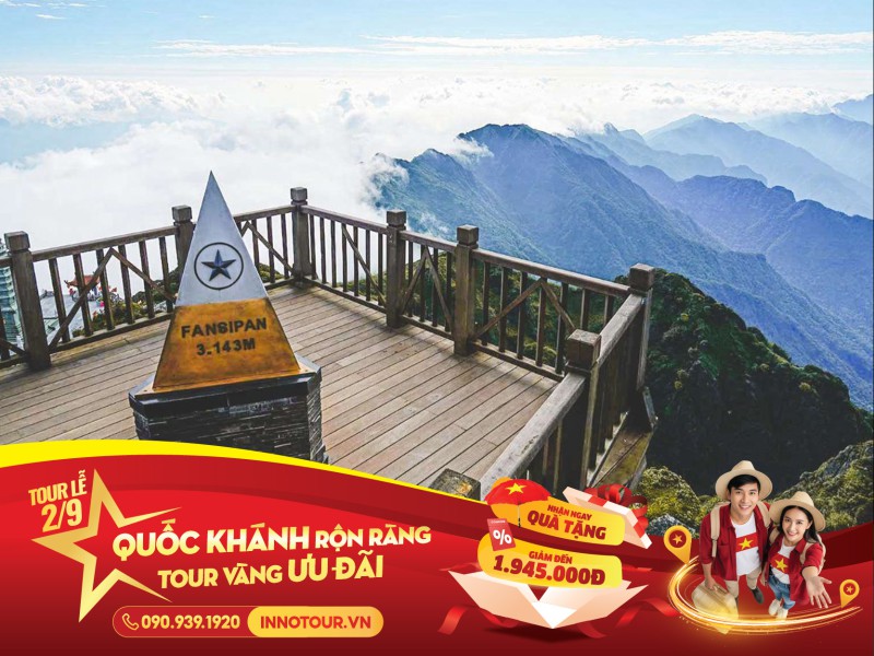 Tour Lễ 2/9 | Tour Hà Nội - Sapa - Lào Cai - Ninh Bình - Hạ Long 5 ngày 4 đêm - Fansipan - Bái Đính - Tràng An