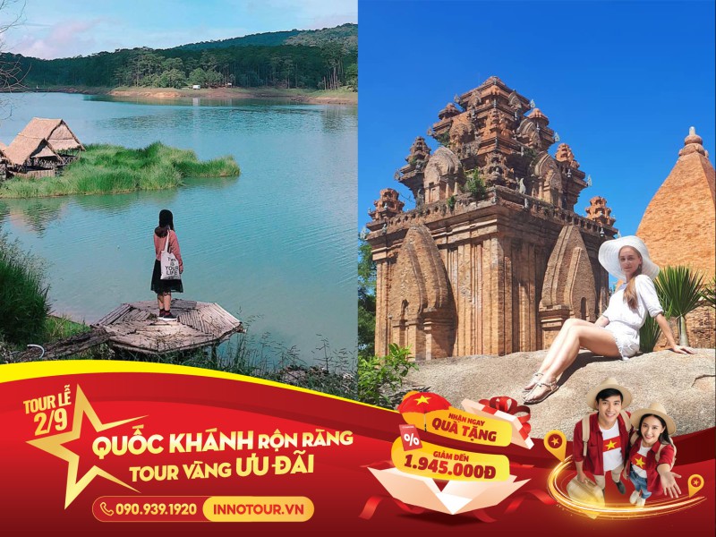 Tour Lễ 2/9 - Tour Liên Tuyến Nha Trang - Đà Lạt 4 ngày 4 đêm - Biển Nhũ Tiên - Vinpearl Harbour - The Florest - Thung Lũng Đèn