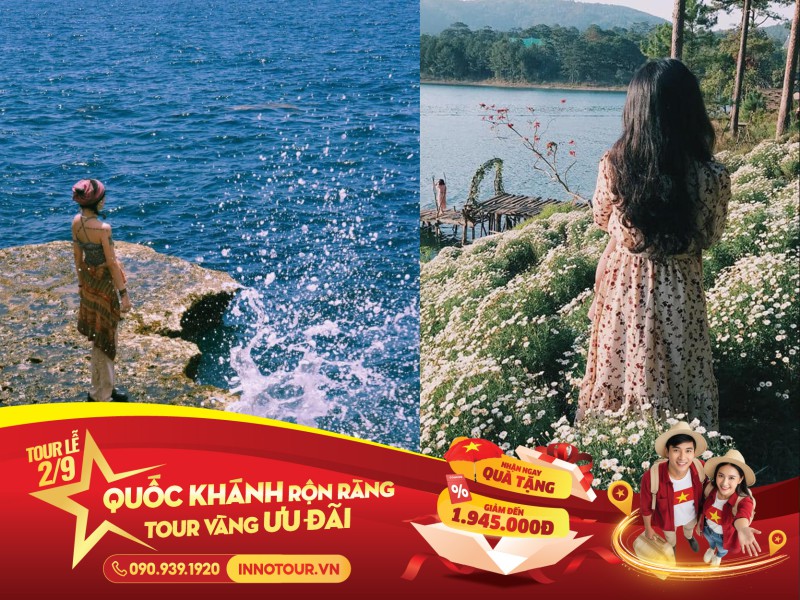 Tour Lễ 2/9 - Tour Liên Tuyến Ninh Chữ - Đà Lạt 4 ngày 3 đêm - Hang Rái - Vĩnh Hy - Happy Hill - Langbiand Land
