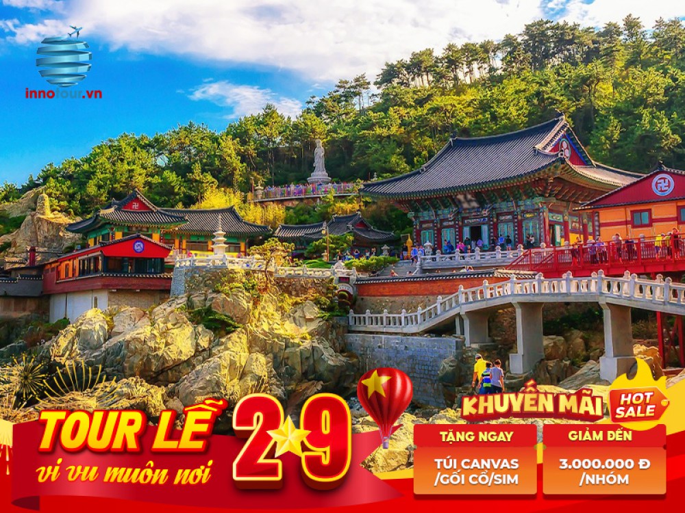 Tour Lễ 2/9: Tour Hàn Quốc 4N3Đ - Busan - Deagu - Seoul - Cảnh Phúc Cung - Chợ Myeongdong