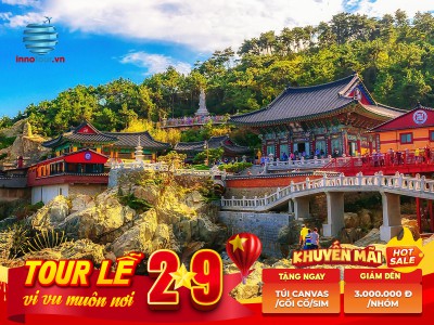 Tour Lễ 2/9: Tour Hàn Quốc 4N3Đ - Busan - Deagu - Seoul - Cảnh Phúc Cung - Chợ Myeongdong
