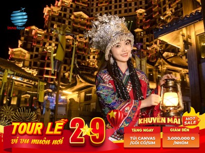 Tour Lễ 2/9: Tour Trương Gia Giới - Phượng Hoàng Cổ Trấn 5N4Đ - Thiên Môn Sơn - Vũ Lăng Nguyên
