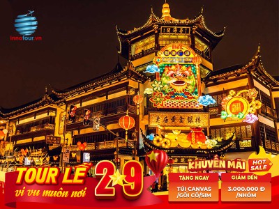 Tour Lễ 2/9: Tour Thượng Hải - Vô Tích - Ô Trấn - Hàng Châu 5N4Đ