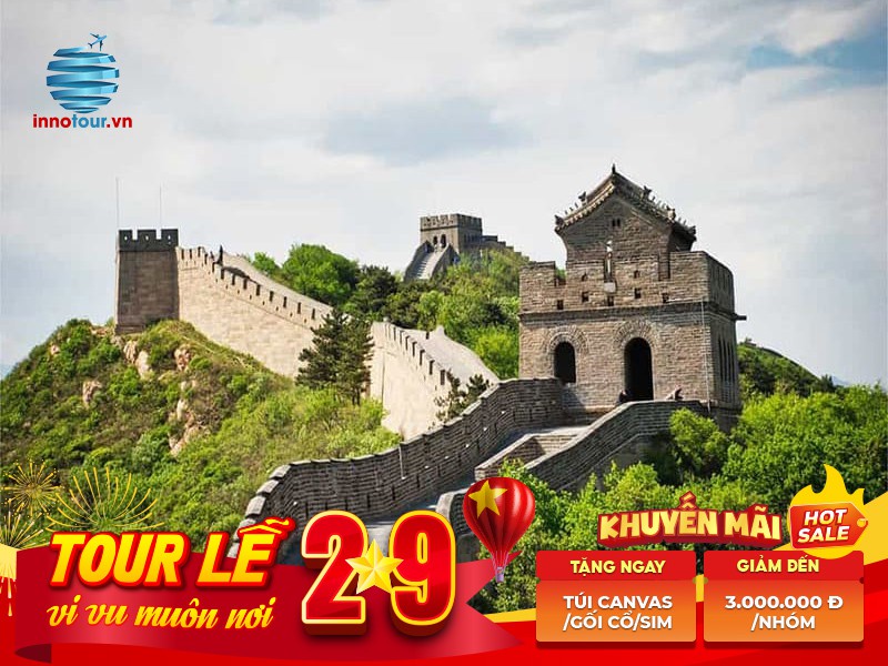 Tour Lễ 2/9: Tour Trùng Khánh - Bắc Kinh 4N4Đ - Hồng Nhai Động - Vạn Lý Trường Thành 