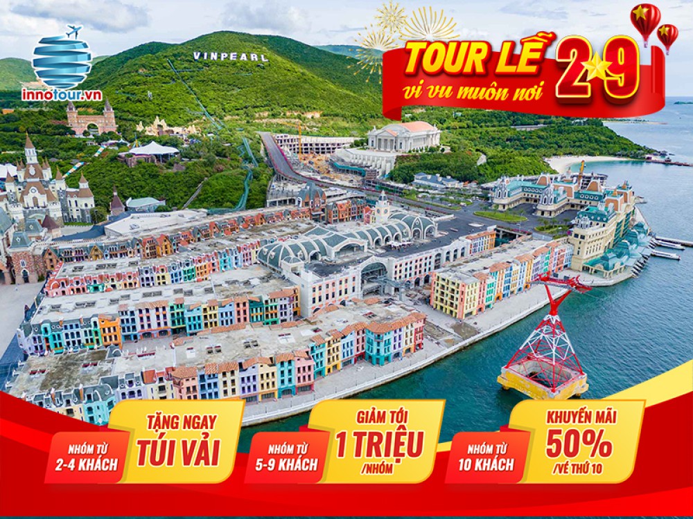 Tour Lễ 2/9 | Tour Nha Trang 3 ngày 3 đêm: Biển Nhũ Tiên - 3 đảo - Vinpearl Harbour