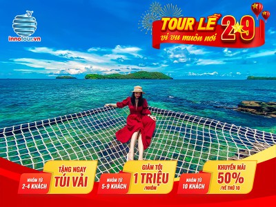Tour Lễ 2/9: Tour Phú Quốc 3 ngày 3 đêm - Cầu Hôn - Sunset Town - Tứ Đảo Flycam