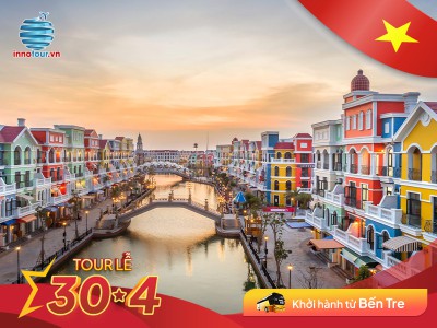 Tour Phú Quốc - Cầu Hôn - Sunset Town - Tứ Đảo Flycam khởi hành từ Bến Tre 