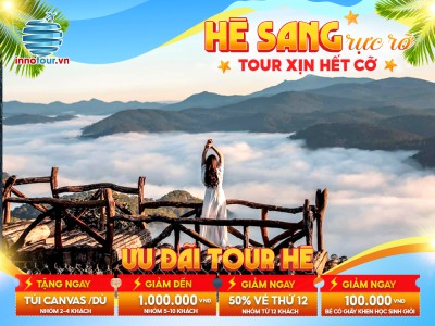 Tour Mùa Hè: Tour Đà Lạt 3N3Đ - Happy Hill - Langbiang Land - Săn Mây Cầu Đất - Puppy Farm - Semten Hill - Quê Garden - Fresh Garden
