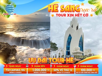 Tour Mùa Hè: Tour Liên Tuyến Ninh Chữ - Nha Trang 4N3Đ - Hang Rái - Tháp Bà - Bãi Tranh - 3 Đảo - Nhà Thờ Đá