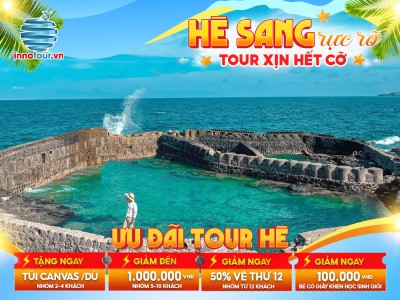 Tour Mùa Hè: Tour Phú Quý 3N2Đ - Hòn Tranh - Bãi Nhỏ - Gành Hang - Chùa Linh Sơn - Dốc Phượt 