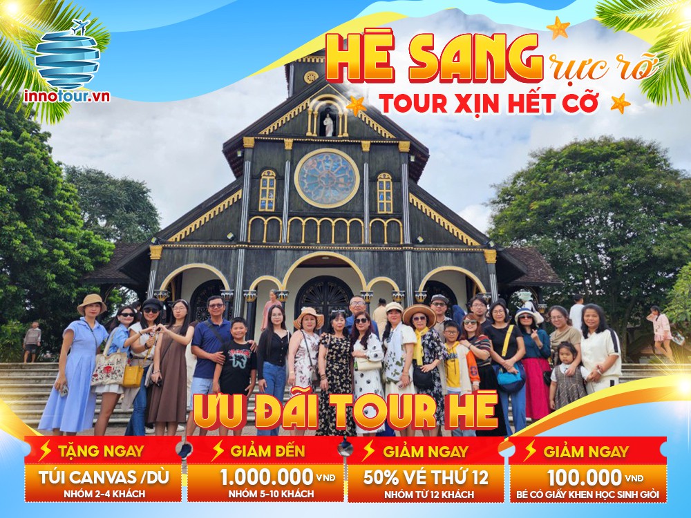 Tour Mùa Hè - Tour Măng Đen - Gia Lai - Buôn Ma Thuột - Chùa Minh Thành - Đức Mẹ Măng Đen 3N3Đ