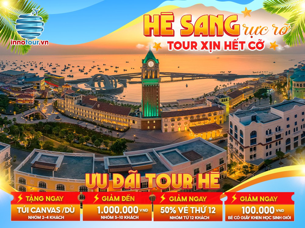 Tour Mùa Hè: Tour Phú Quốc 3N3Đ  - Tứ Đảo - Lặn Ngắm San Hô - Thị Trấn Hoàng Hôn