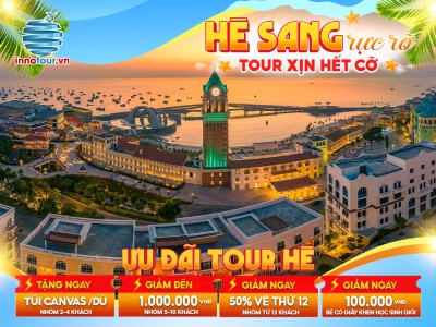 Tour Mùa Hè: Tour Phú Quốc 3N3Đ  - Tứ Đảo - Lặn Ngắm San Hô - Thị Trấn Hoàng Hôn