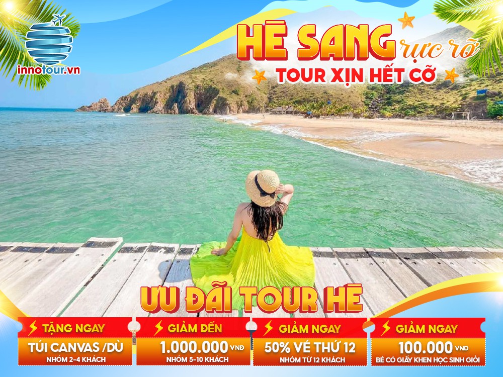 Tour Mùa Hè: Tour Quy Nhơn 3N3Đ - Kỳ Co - Eo Gió - Hòn Khô - Ghềnh Ráng - Đặc Sản Bò Tây Sơn