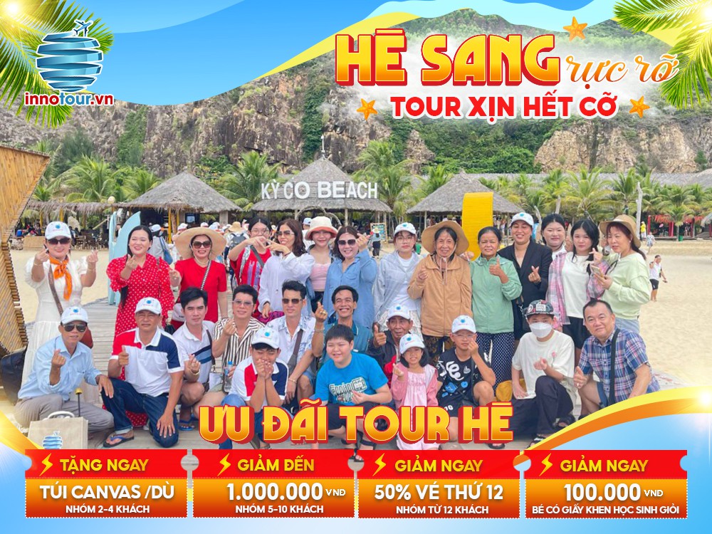 Tour Mùa Hè: Tour Quy Nhơn - Phú Yên 3N3Đ - Hòn Khô - Kỳ Co - Eo Gió - Gành Đá Đĩa - Mũi Điện  - Bò Tây Sơn